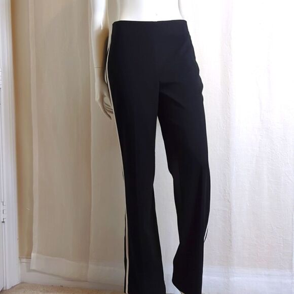 Loft Ann Taylor Black Marisa Trousers Size 4 NWOT - Picture 1 of 9